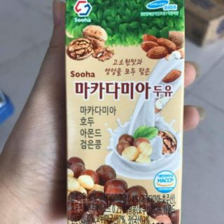 Sữa macca hạnh nhân óc chó han quốc