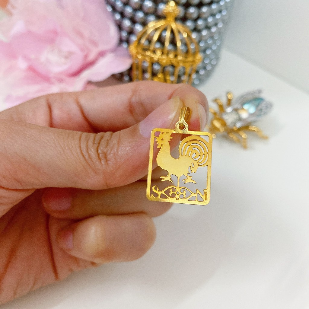 MẶT DÂY CHUYỀN HÌNH CON GÀ SECONDHAND NHẬT BẢN BOU JEWELRY VINTAGE MÃ MD035