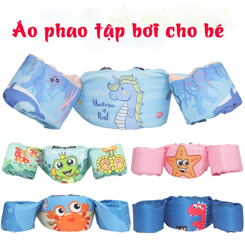 Phao Tập Bơi Liền Thân, Phao Bơi Cho Bé Trai Bé Gái 3 đến 12 tuổi