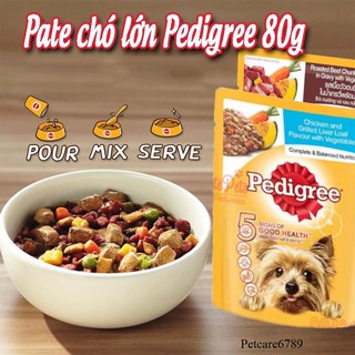 pate chó pedigree 80g combo 12 gói