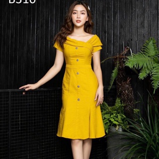 Váy đuôi cá lệch vai cách điệu