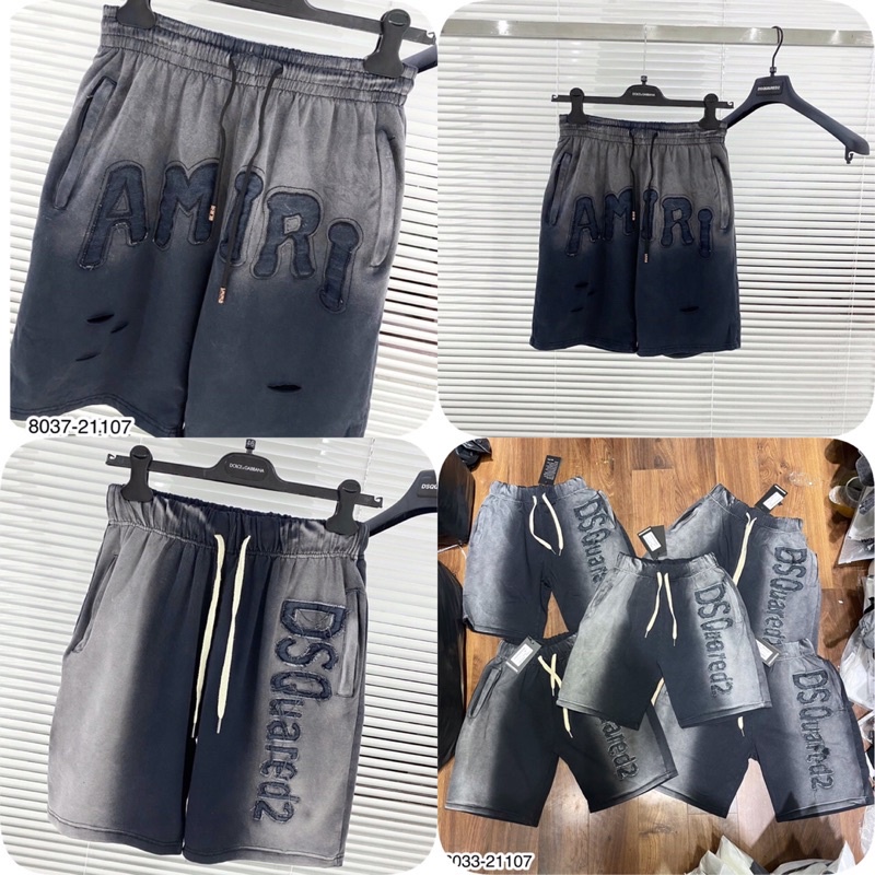 Quần Ngố Nam Chất Nỉ 2 Mẫu Loang Cực Đẹp - Quần Ngố Nam DSQ, AMR Loang Hot Hit