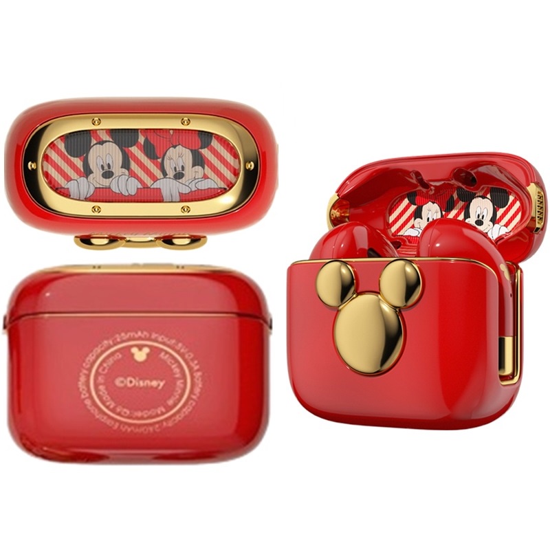 Disney q7 q8 tws tai nghe chơi game không dây bluetooth sang trọng tai nghe có độ trung thực cao với micrô di động độ bền lâu ban đầu lotso pink minnie white mickey tws