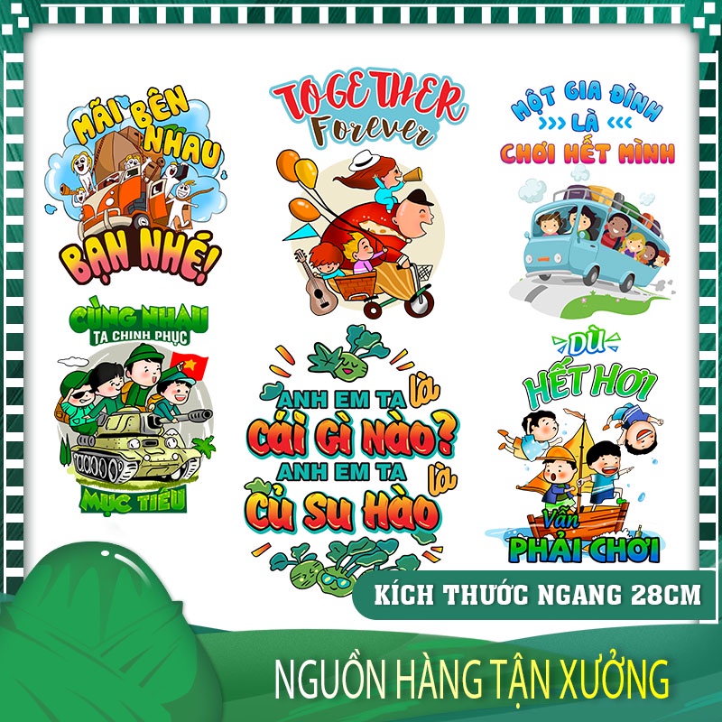 Hình ủi, ép áo thun team building V2