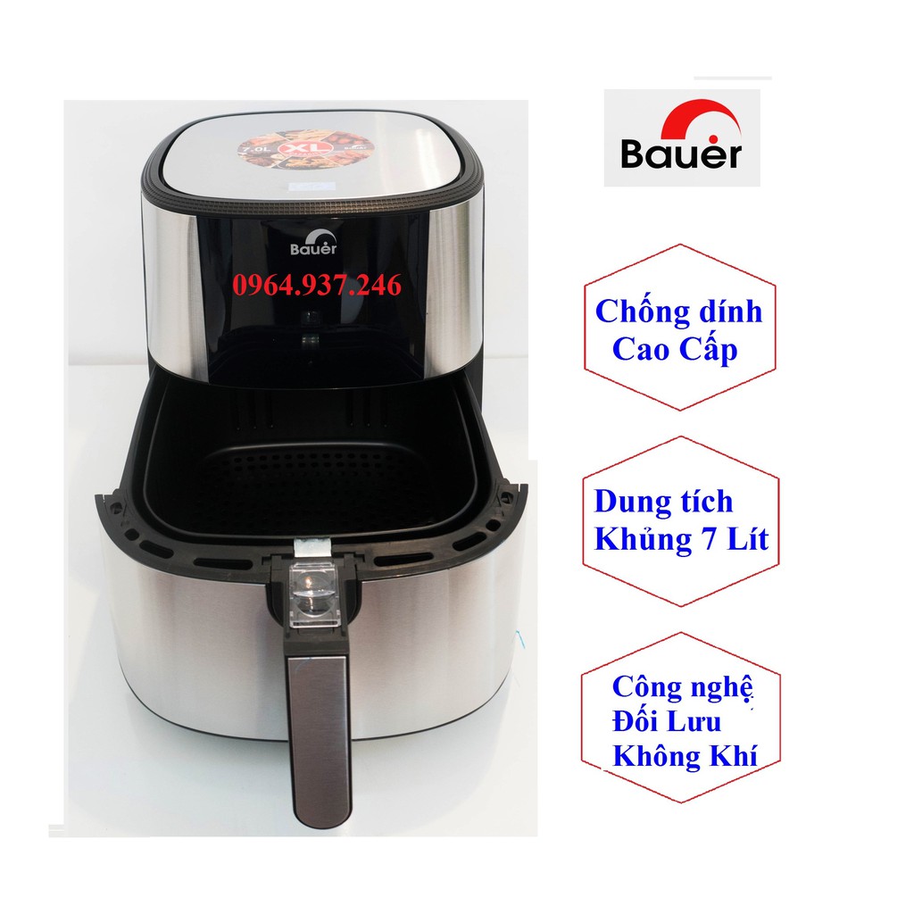 Nồi Chiên không dầu 7L Cảm Ứng BAUER giá 2.x50.000đ