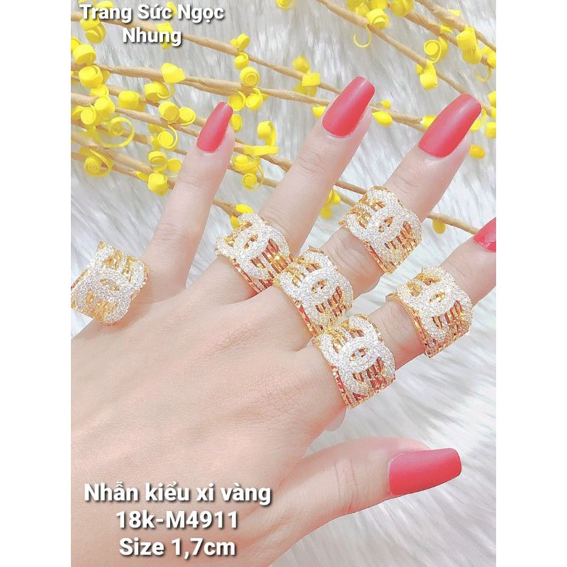 Nhẫn kiểu xi mạ-M49