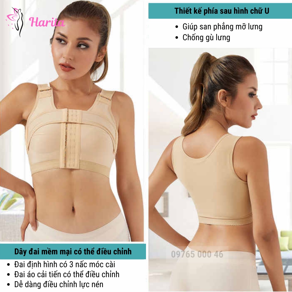 Áo định hình nâng ngực sau phẫu thuật ngực Harita cao cấp xuất Nhật