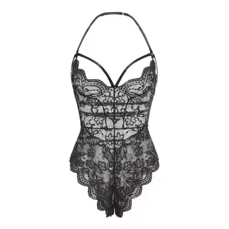 （Q1,HCM) Váy ngủ sexyBodysuit 2 dây xuyên thấu cao cấp Đầm mặc nhà gợi cảm quyến rũ 40-60kg--016