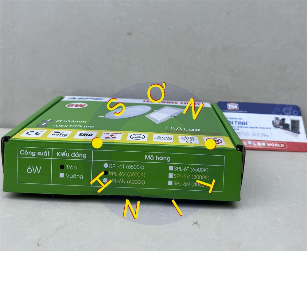 Đèn LED MPE Panel Âm Trần Tròn RPL-6 Phi 120 (Lỗ khoét 105) 6W, màu vàng hoặc trắng, Hàng chất lượng cao