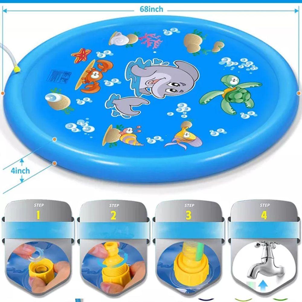 Thảm Phun Nước Bơm Hơi Vui Nhộn LAYOR1 Cho Sân Vườn