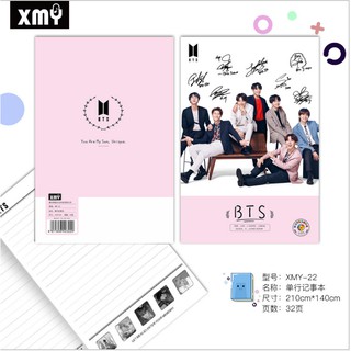 Sổ tay khổ lớn(140*210) hình nhóm BTS