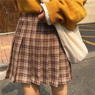 chân váy ulzzang chân váy tennis kẻ caro chân váy nữ đẹp kiểu dáng Hàn Quốc xòe ngắn