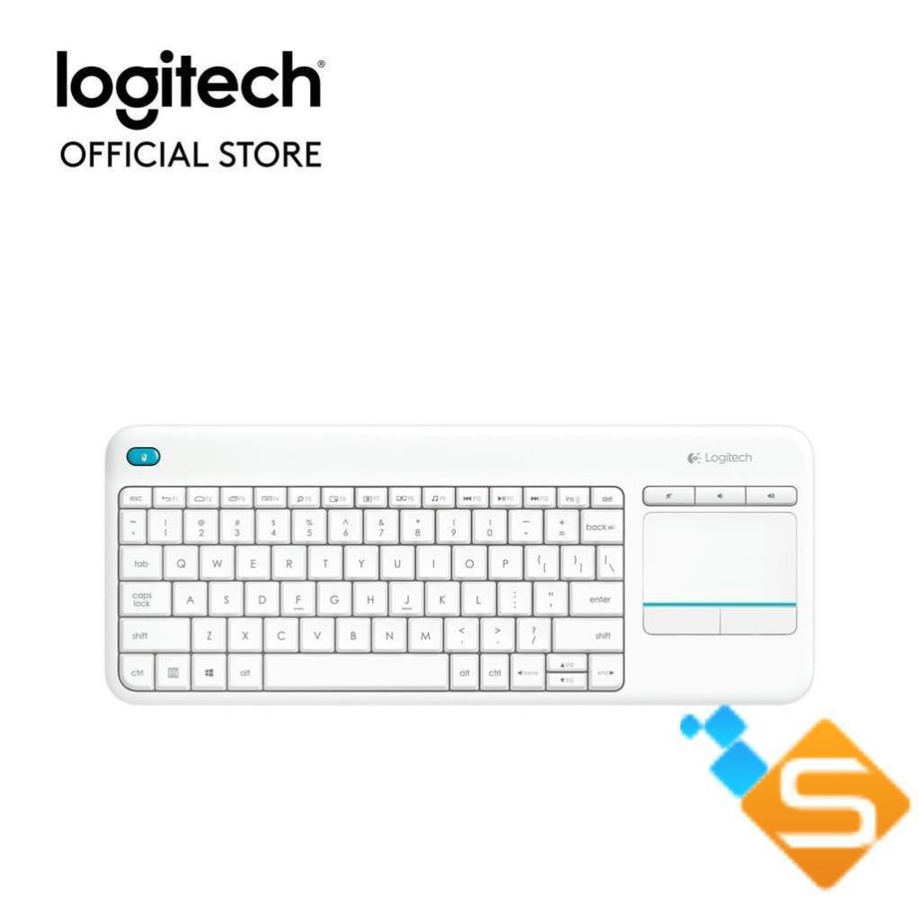 Bàn Phím Không Dây LOGITECH K400 Plus [Đen-Trắng]