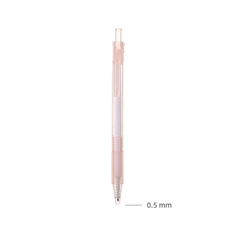 Bộ 6 Cây Bút Mực Gel Morandi Trong Suốt Ngòi 0.5mm