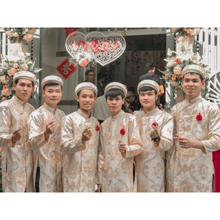 Áo dài gấm nam (6 bộ áo bê lễ)
