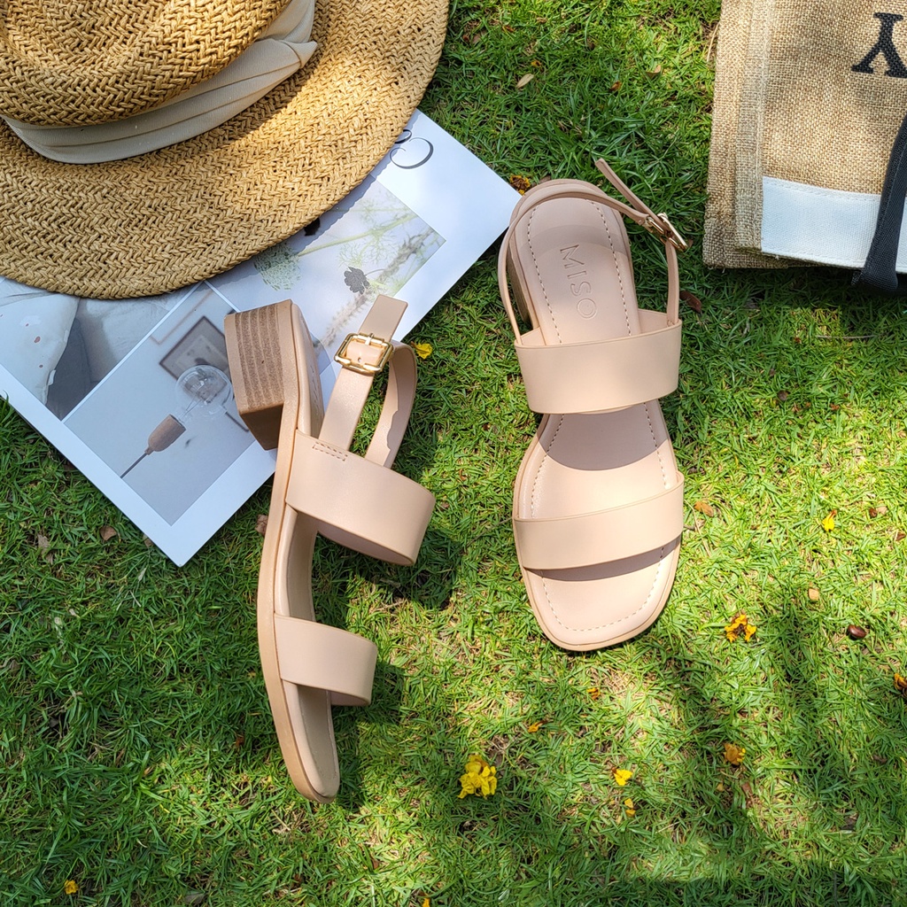 Giày Sandal Đế Bệt Quai Ngang Miso Nữ M039