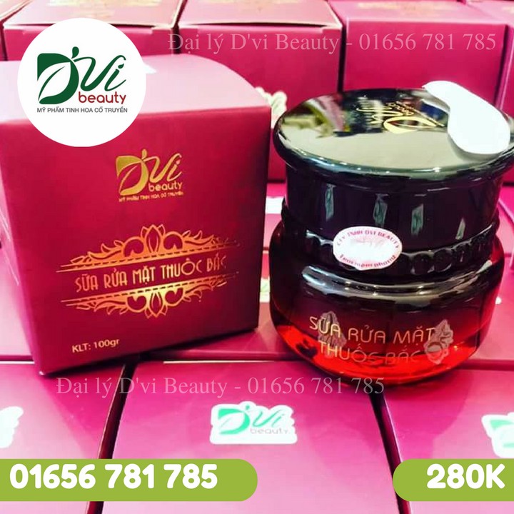 Sữa rửa mặt thuốc bắc - Sữa rửa mặt hạnh nhân - Dvi Beauty