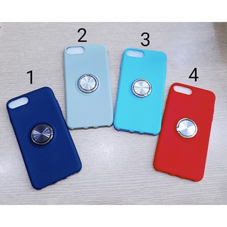 Ốp lưng Iphone 6/6S Plus silicon dẻo có ring trơn màu tao nhã sang trọng