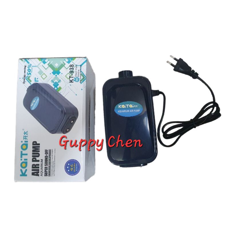 Máy Oxy 2 Vòi KT-938 Siêu Êm Có Tăng Chỉnh Cho Hồ Cá