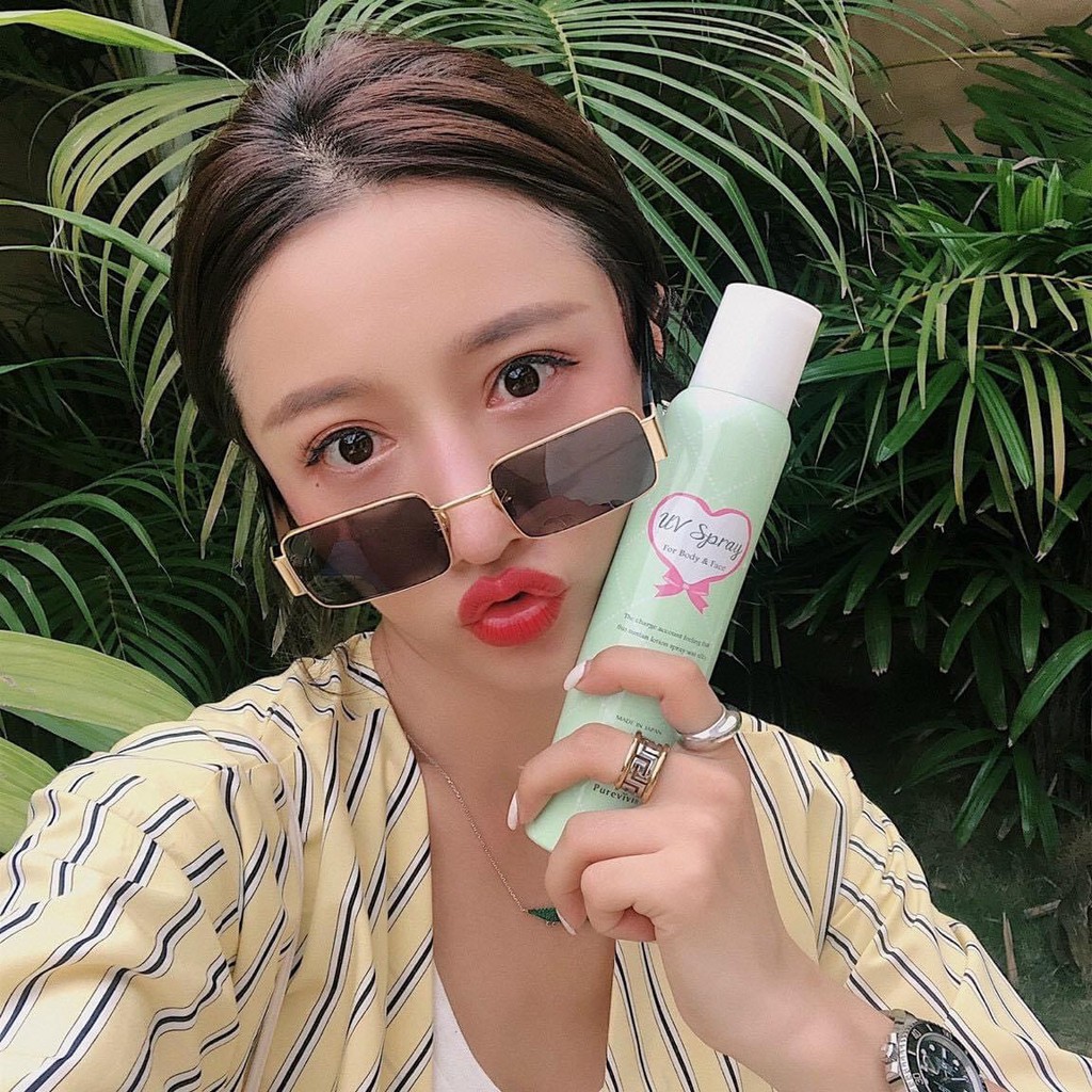 Kính Mắt Unisex D1993 Gọng Vuông Nhỏ Retro Ulzzang Hiphop Kiểu Đường Phố
