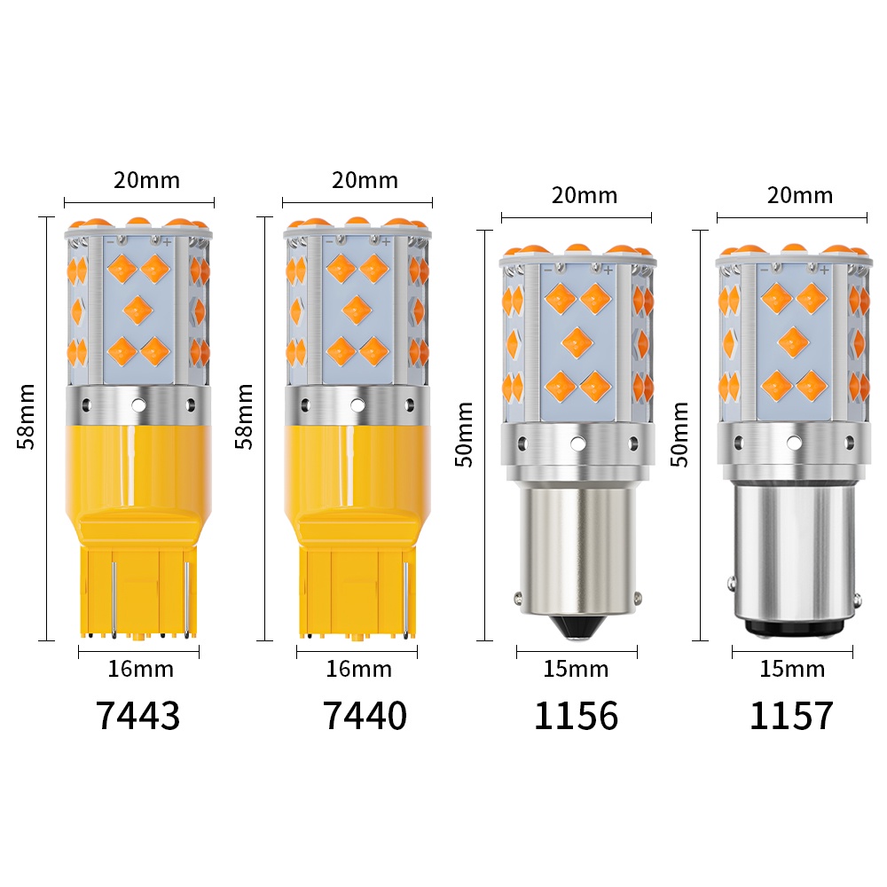 1 Đèn Tín Hiệu Xi Nhan 1156 P21W 1156 150 Chất Lượng Cao° Đèn led Phanh Xe Hơi Py21w 1157 P21 / 5W T20 7440 7443 3030 35smd