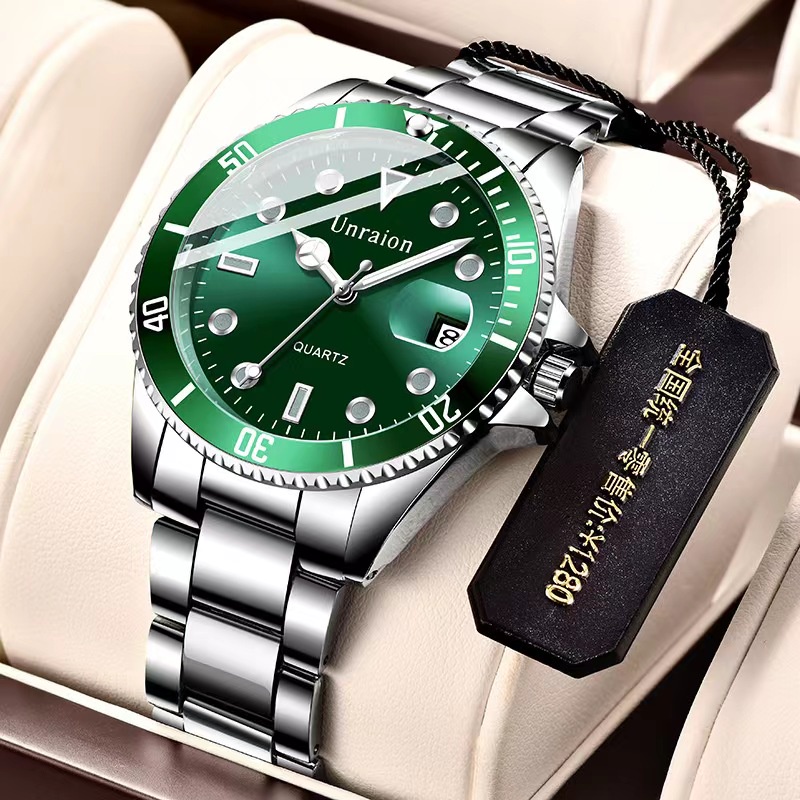 Đồng Hồ Quartz Nam Chống Thấm Nước Làm Từ Thép Không Gỉ Sang Trọng
