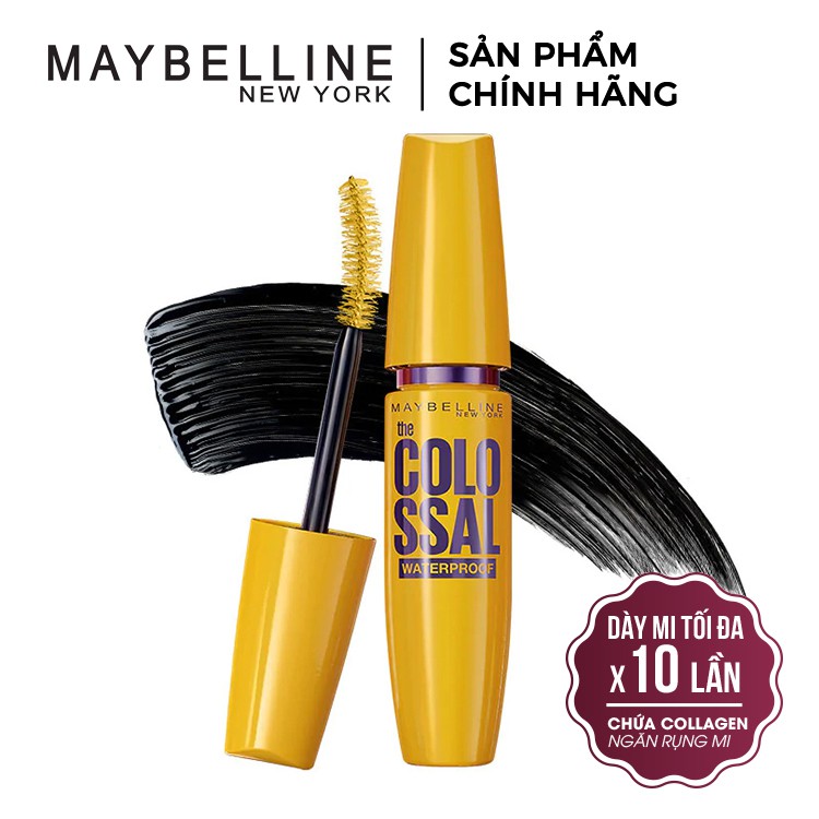 [CHÍNH HÃNG] Chuốt Mi Maybelline Colossal Magnum Mascara 9.2ml Siêu Dày Mi PM718