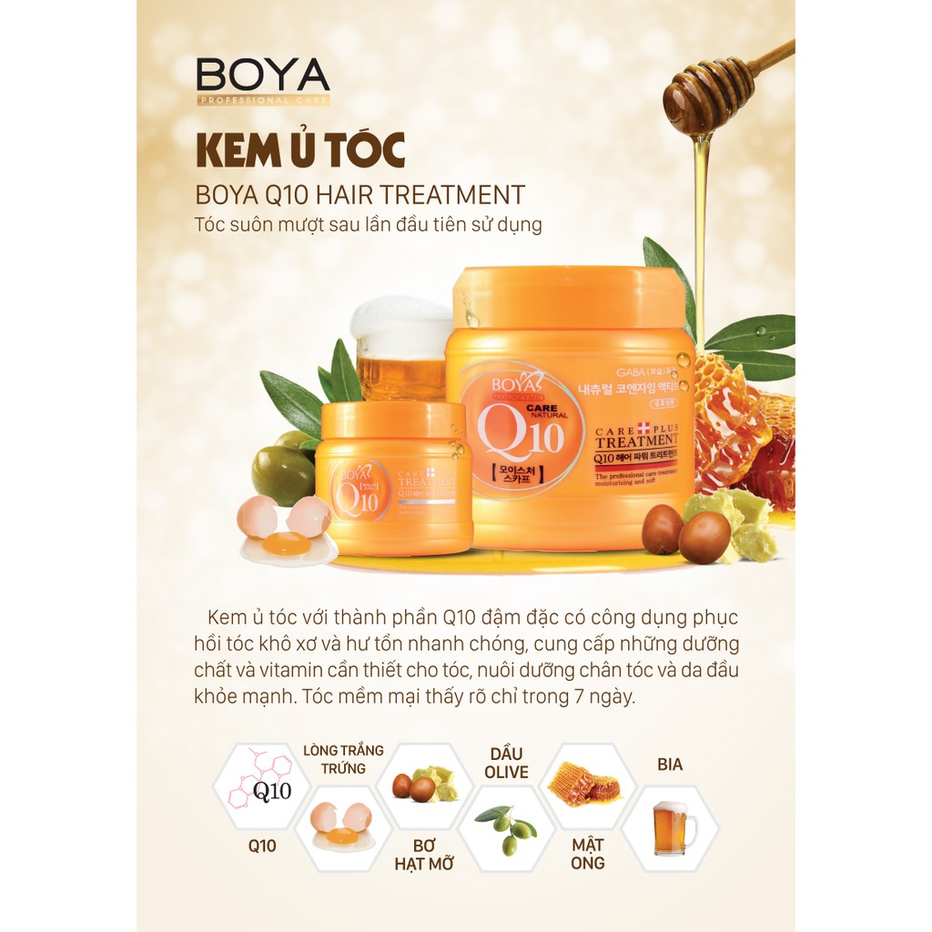 Kem ủ tóc Q10 Boya Treatment 680g
