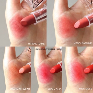 (TL HSD) Son 3CE Soft Matte Lipstick 3CE Clear Layer Edition 3.5g