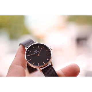 Đồng hồ Daniel wellington  Petite dây đen cho Nữ
