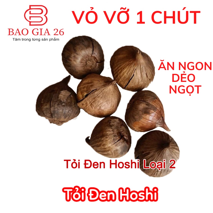 - 1KG - Tỏi Đen Cô Đơn Hoshi - Lên Men 90 Ngày