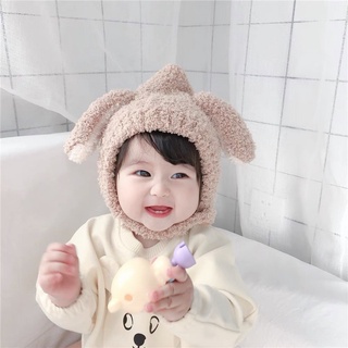 Mũ lông cừu tai thỏ cho bé