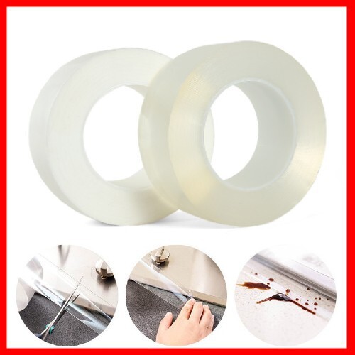 Băng keo 2 mặt nano trong suốt băng dính dán tường treo đồ cố định vật dụng tiện lợi dễ sử dụng