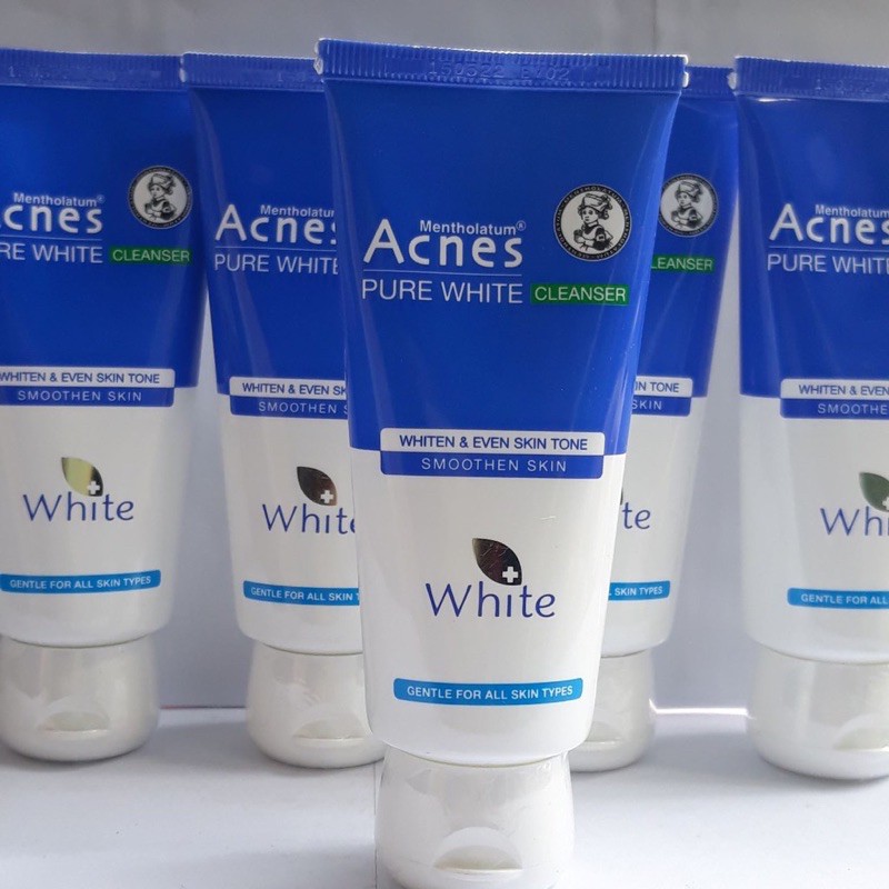 sữa rữa mặt acnes dưỡng trắng pure white 100g