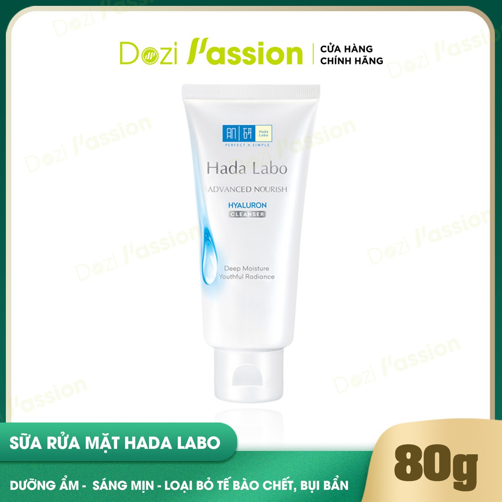 [Mã SKAMLTS7 giảm 10% đơn 150K] Sữa Rửa Mặt Hada Labo Dưỡng Ẩm Tối Ưu Hada Labo Advanced Nourish Hyaluron Cleanser 80g