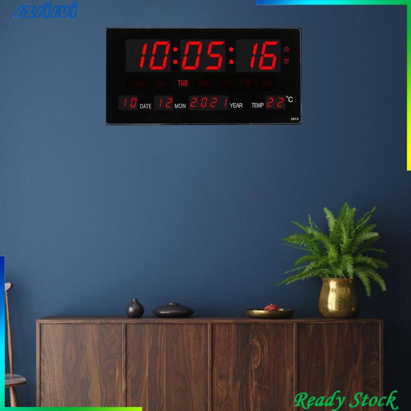 Đồng Hồ Báo Thức Điện Tử Kỹ Thuật Số LED 12 / 14H Treo Tường Văn Phòng / Nhà Cửa