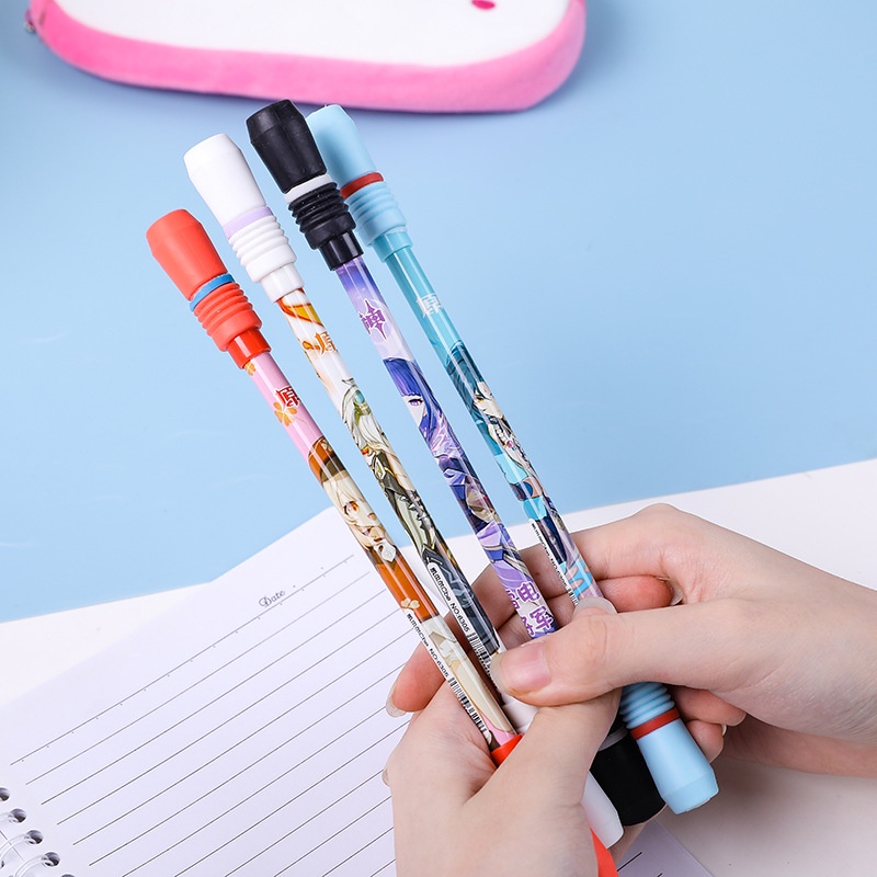 Bút Bi Mực Đen Ngòi 0.5mm Có Thể Xoay Được Cho Học Sinh