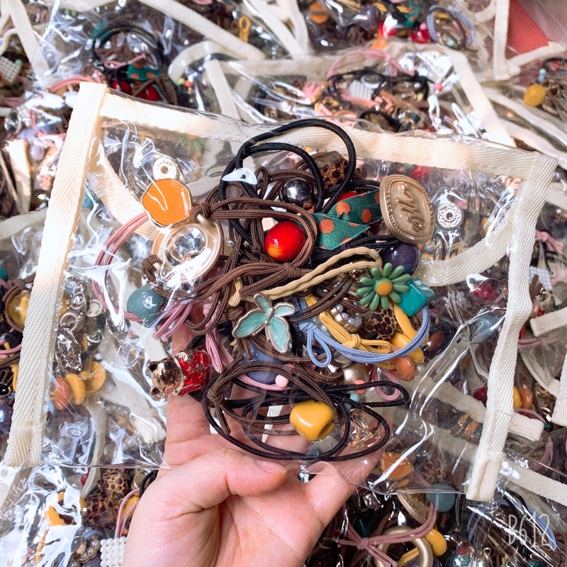 SET 20 Chun Buộc Tóc HGVN Nhiều Kiểu Kèm Túi Đựng Cao Cấp CT_2006 #76