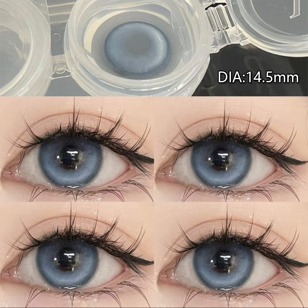 1 Cặp Kính Áp Tròng Nhiều Màu Sắc 14.5MM lens mắt lens xám lens xanh