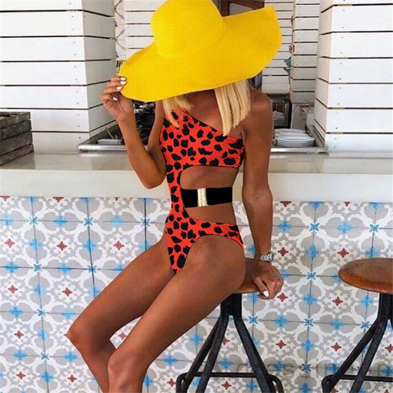 Bộ bikini một mảnh họa tiết da báo quyến rũ dành cho nữ | BigBuy360 - bigbuy360.vn