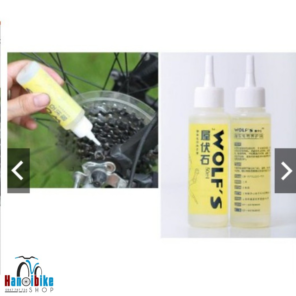 Dầu tra sên, xích, líp xe đạp Wolf's - Hàng chính hãng