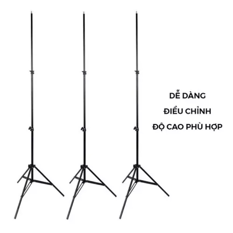 Chân đèn kẹp giá đỡ 2m tripod Studio giữ điện thoại máy ảnh đèn led dành cho studio chuyên nghiệp