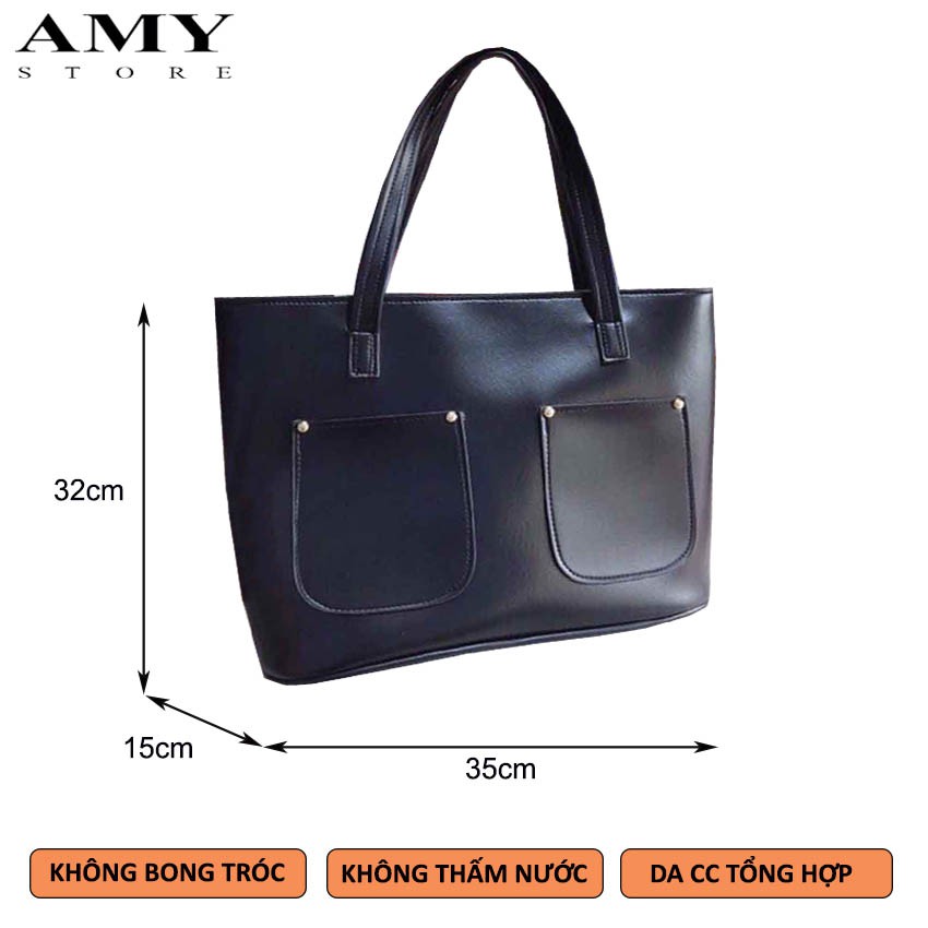 [HÀNG ĐẸP L1] Túi Xách Công Sở Nữ 2 Ly Size 35cm Đựng Vừa A4 Giáo Án Chất Da Siêu Đẹp - Amy Store R19