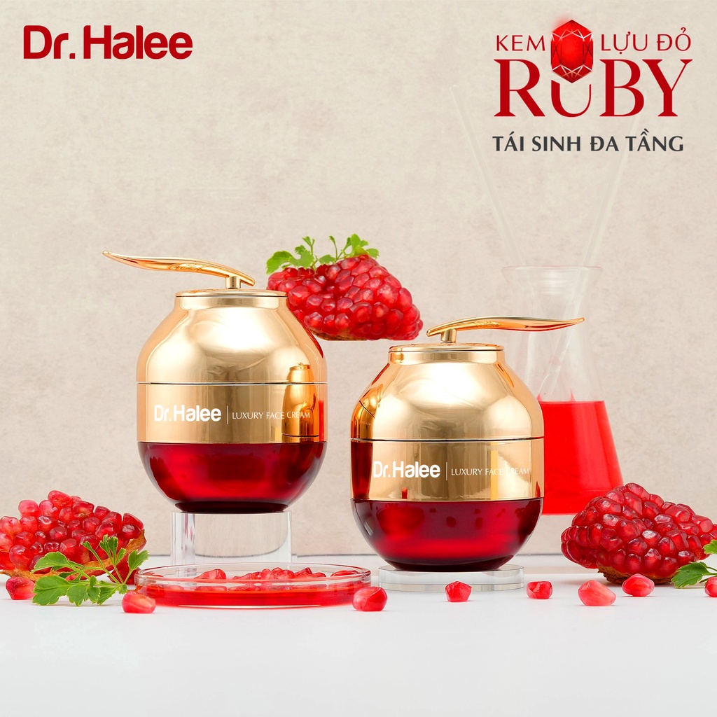 Kem Face Ruby Lựu Đỏ Drhalee