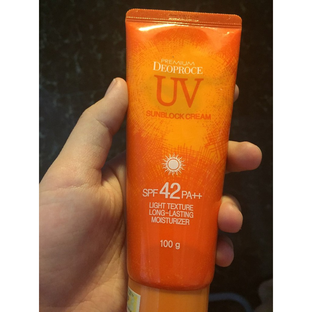 KEM CHỐNG NẮNG UV SUN BLOCK CREAM SPF 42PA++DEOPROCE 100gr