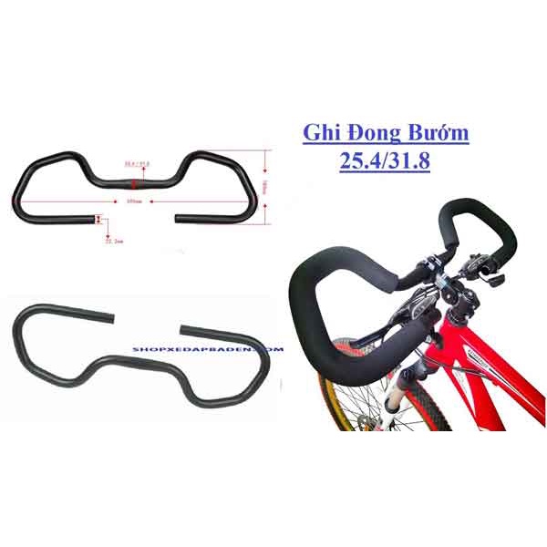 Ghi đông xe đạp địa hình cánh butterfly