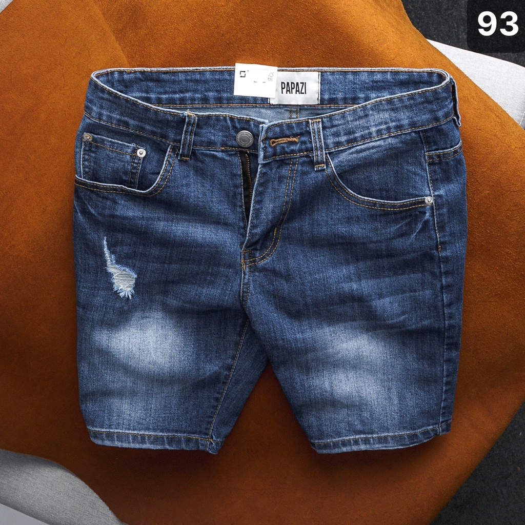 Quần jean rách màu xanh, Quần bò, Quần short nam, thiết kế đơn giản, chât co giãn, vải mền mịn, thích hợp cho dạo PAPAZI