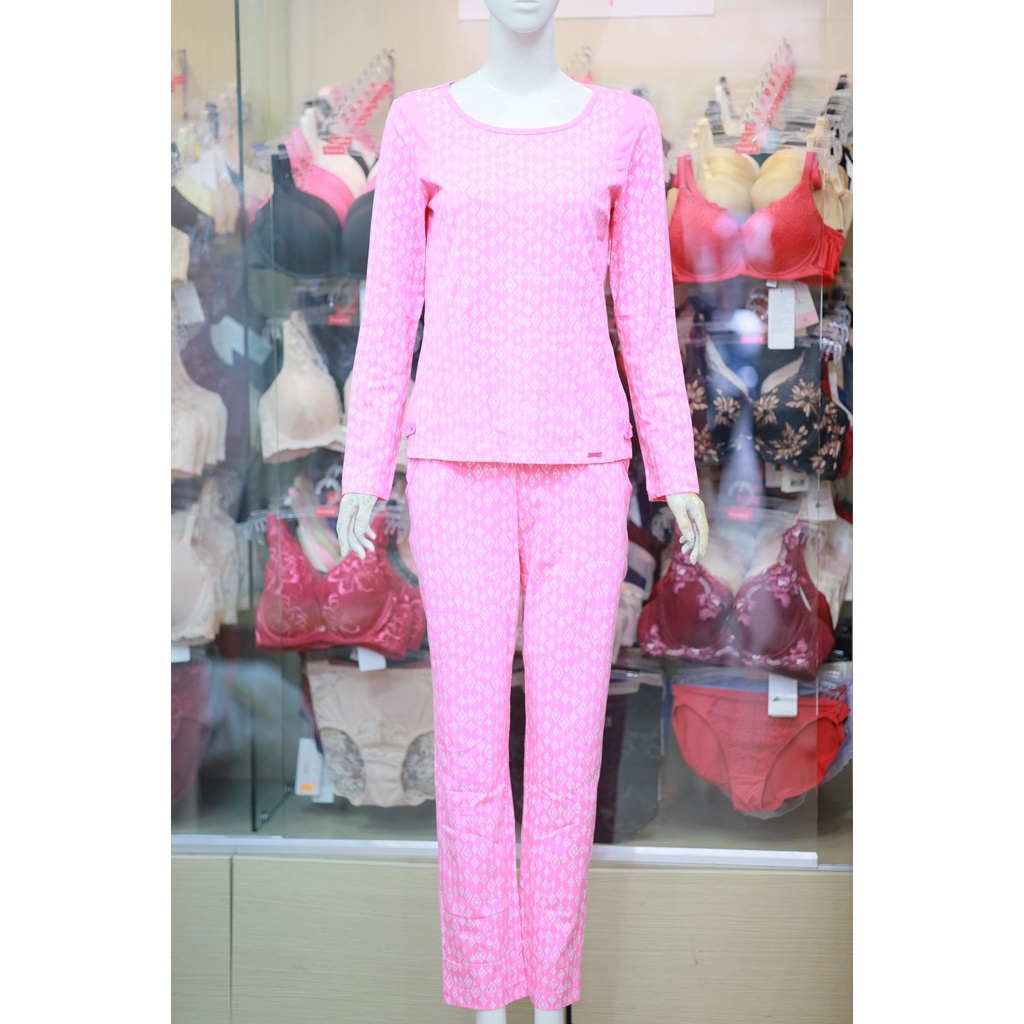 [CHÍNH HÃNG] Bộ đồ mặc nhà thu đông dài tay WINNY - set áo dài tay quần dài cao cấp màu hồng ấm áp mùa thu đông | BigBuy360 - bigbuy360.vn