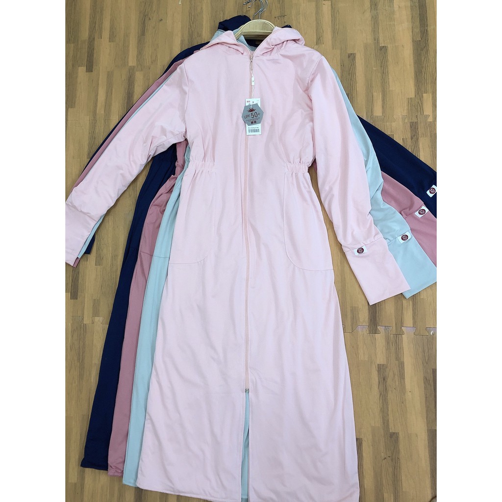 [HOT]Áo chống nắng nữ 2 LỚP,CHỐNG TIA UV50 toàn thân (chất vải Kim cương thông hơi co dãn 4 chiều, che kín mặt màu trơn) | BigBuy360 - bigbuy360.vn