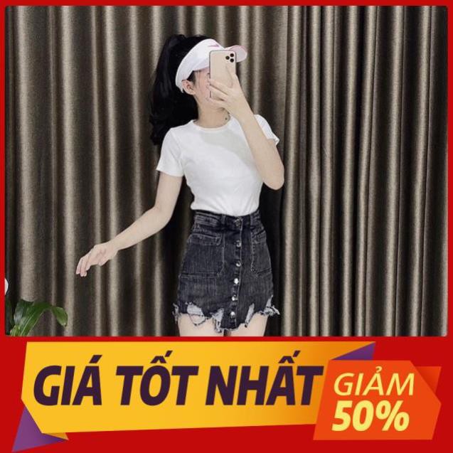 [BÁN GIÁ SỈ] Quần giả váy co dãn hàng cúc giữa siêu xinh